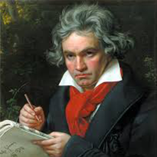 Beethoven Portrait mit Spiralweg